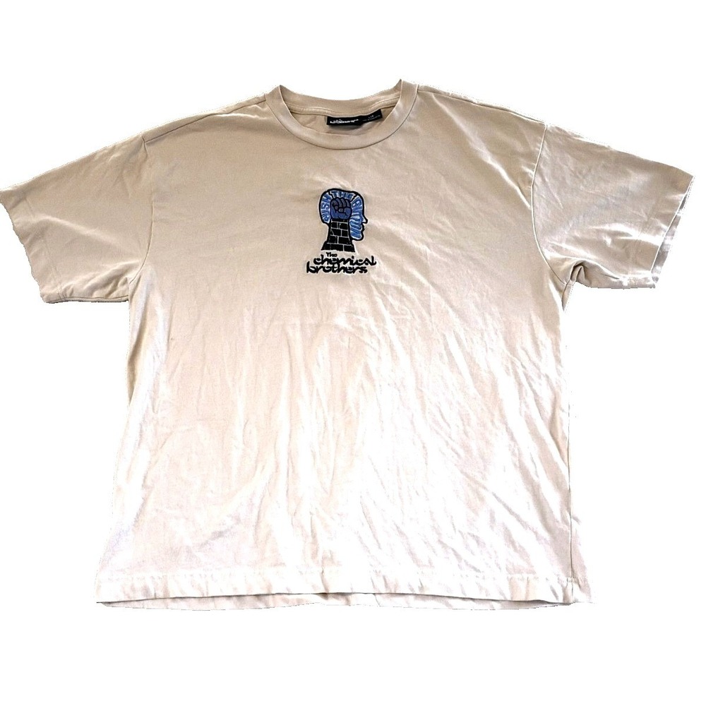 2024 Chemical Brothers Beige T-Shirt Size Large   Rare
